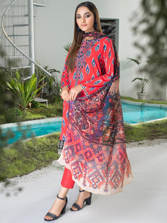 2 Piece Lawn Suit-Embroidered (Unstitched)