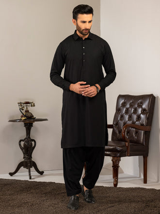 2 Piece Wash and Wear Suit-Embroidered