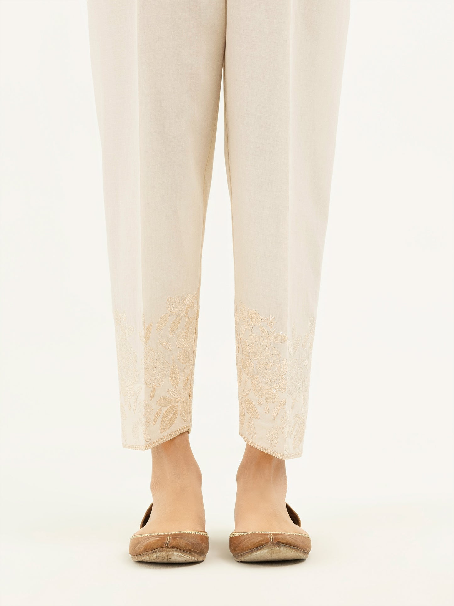 Embroidered Cambric Trousers