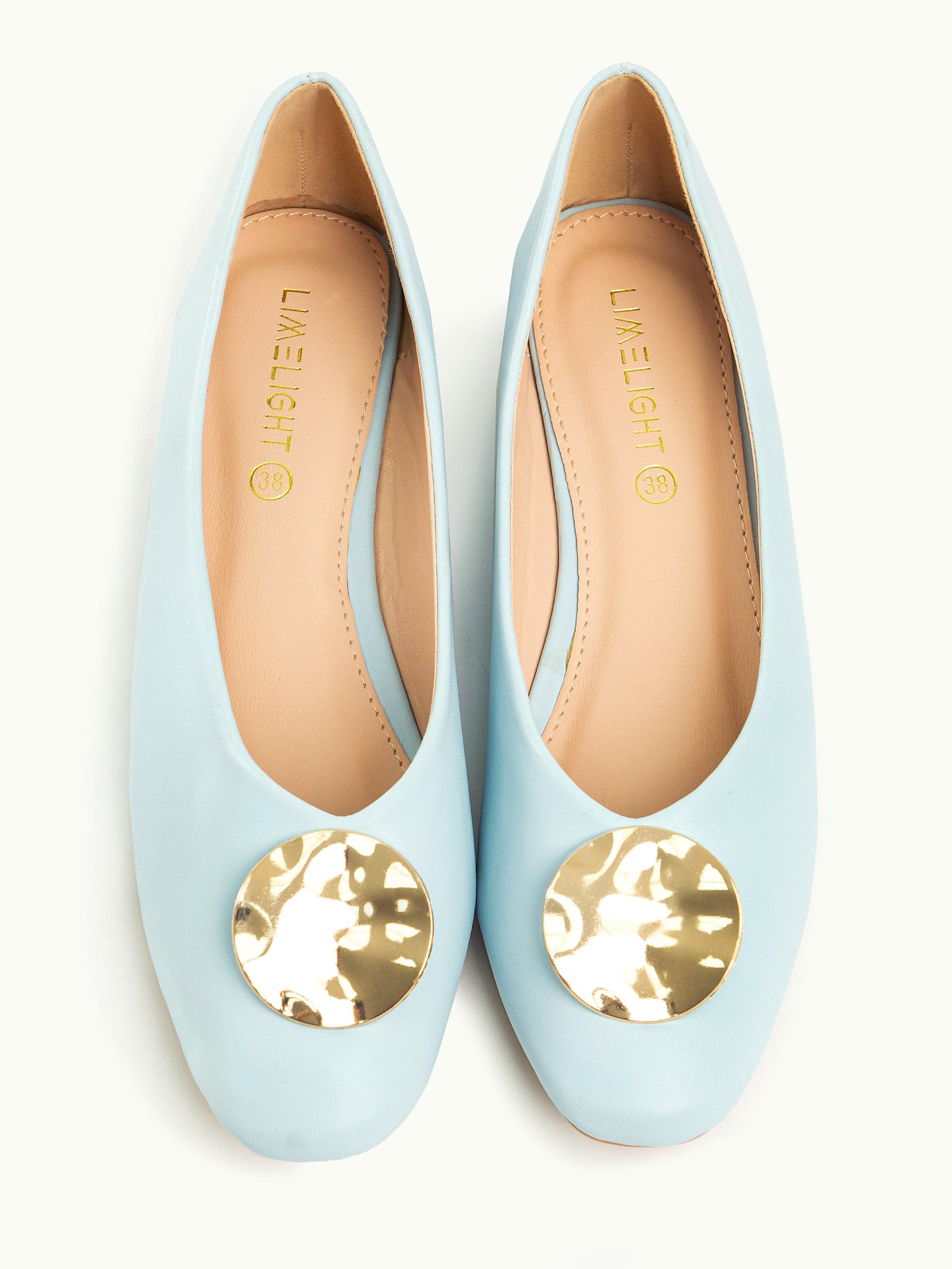 Metallic Brooch Pumps