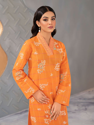 2 Piece Yarn Dyed Suit-Embroidered (Unstitched)