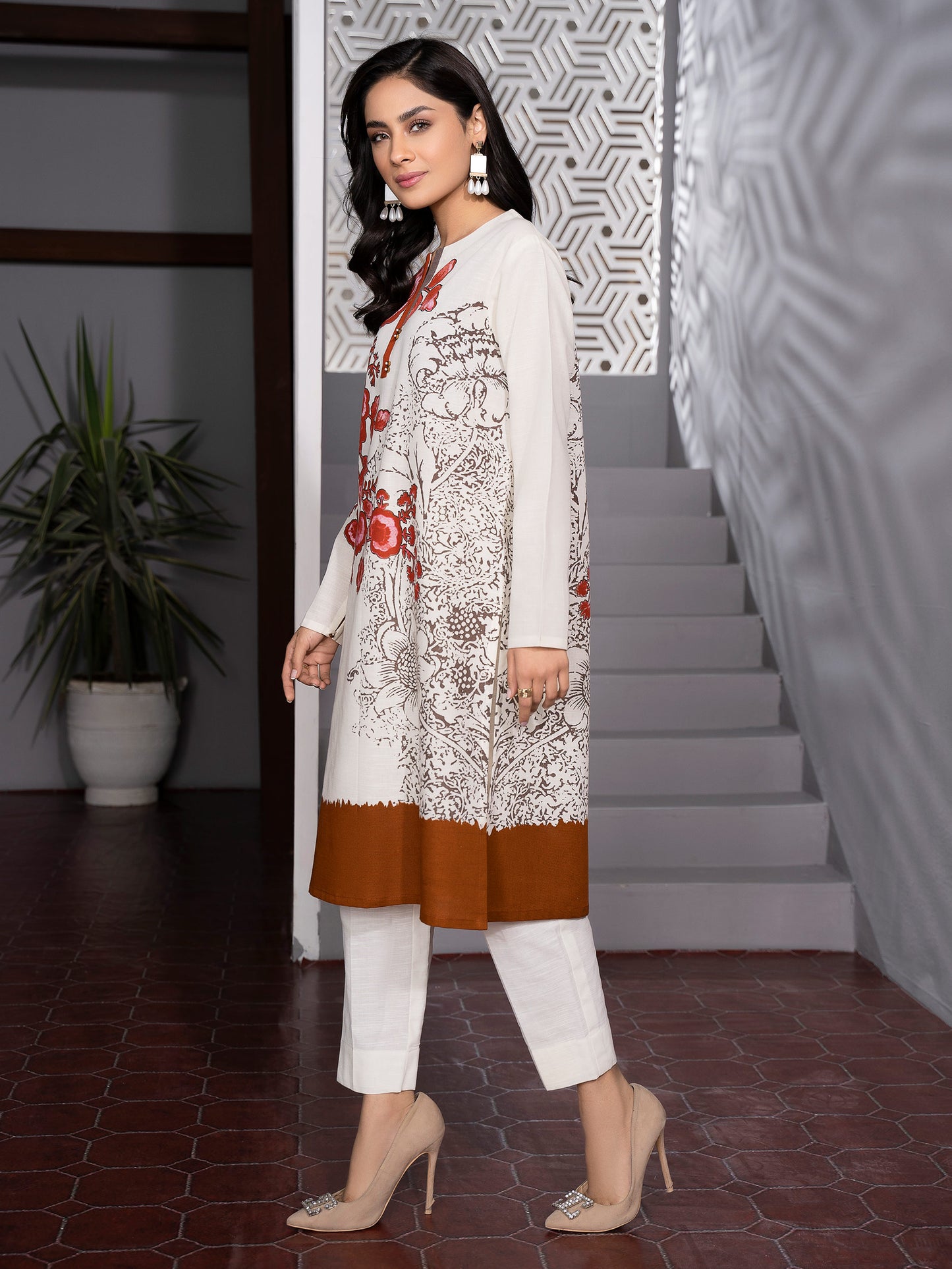 Khaddar Shirt-Paste Printed (Unstitched)