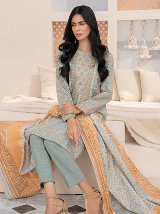 2 Piece Khaddar Suit-Embroidered (Unstitched)