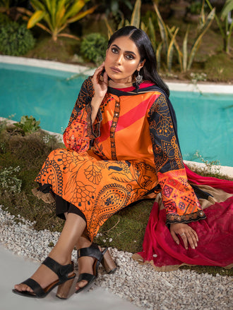 2 Piece Lawn Suit-Embroidered (Unstitched)