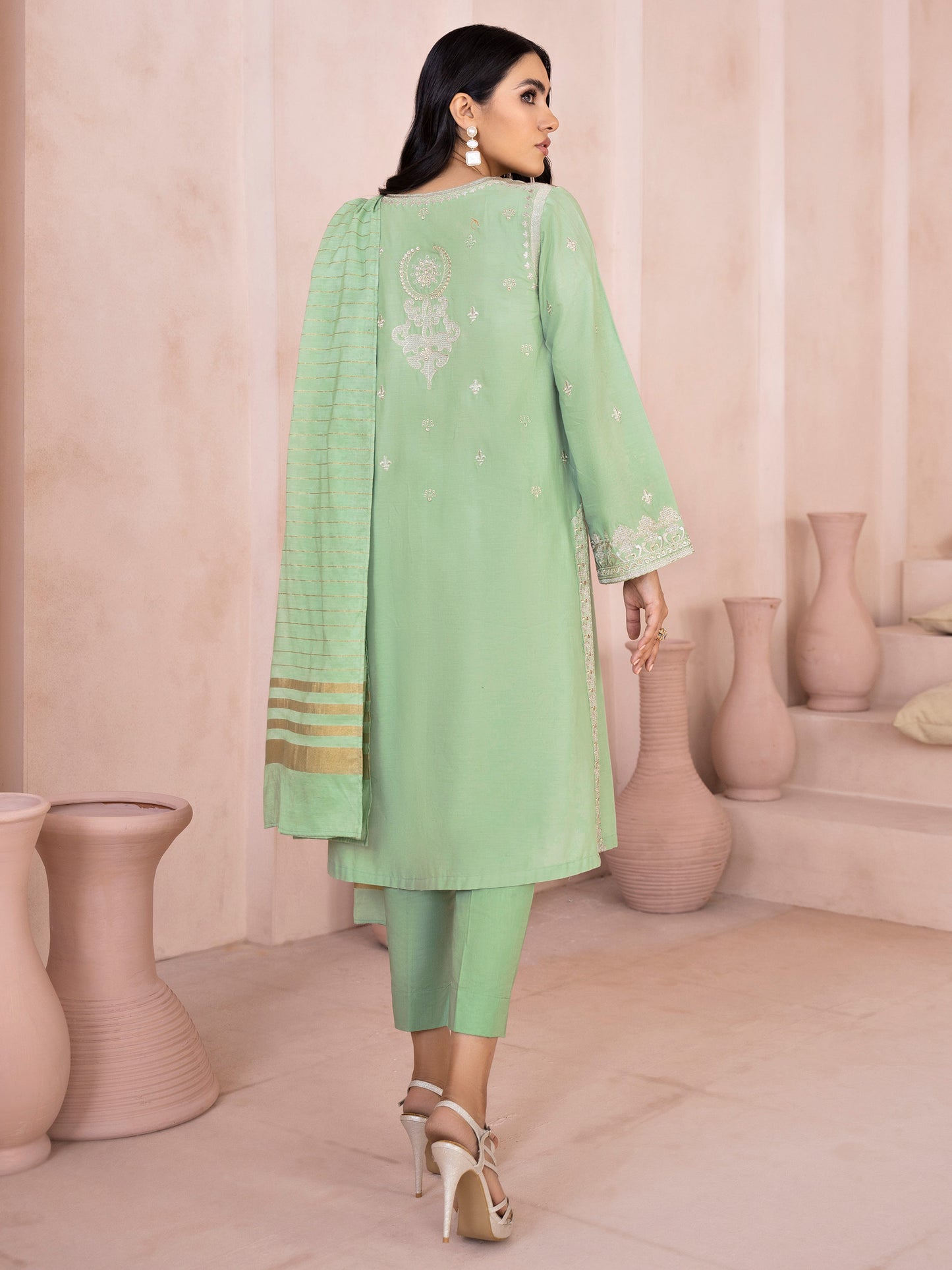 2 Piece Winter Cotton Suit-Embroidered (Unstitched)