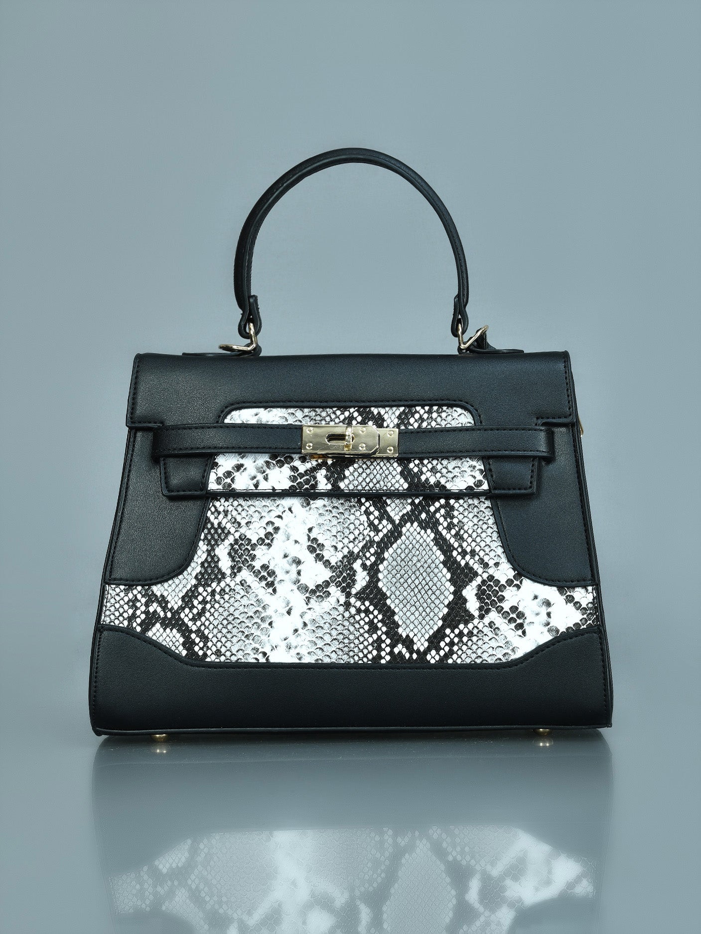 Snake Textured Handbag Snake Textured Handbag