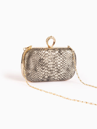 Croc Texture Clutch