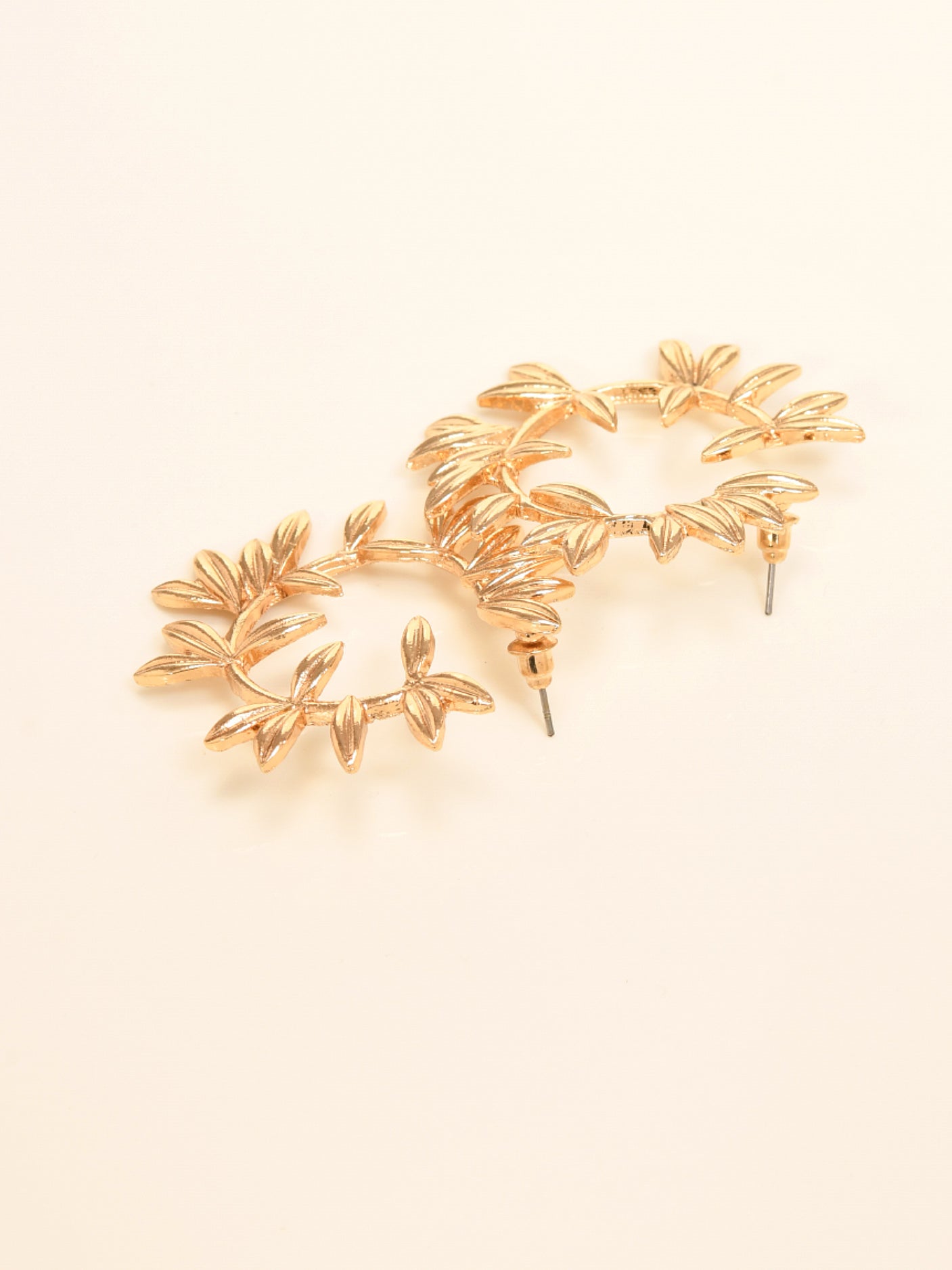 Metallic Leaf Earrings