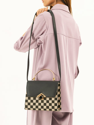 Checkered Box Handbag