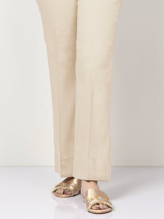 Unstitched Cambric Trouser - Off White