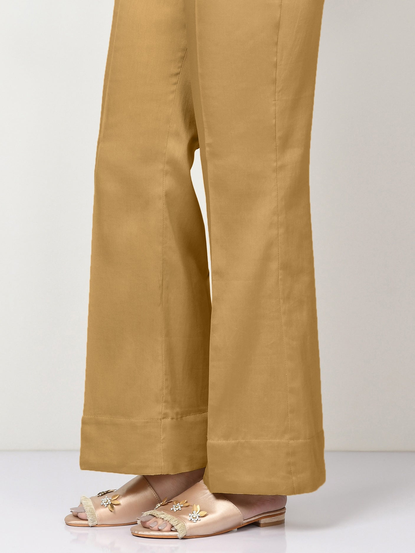 Cambric Trousers-Dyed (Unstitched)