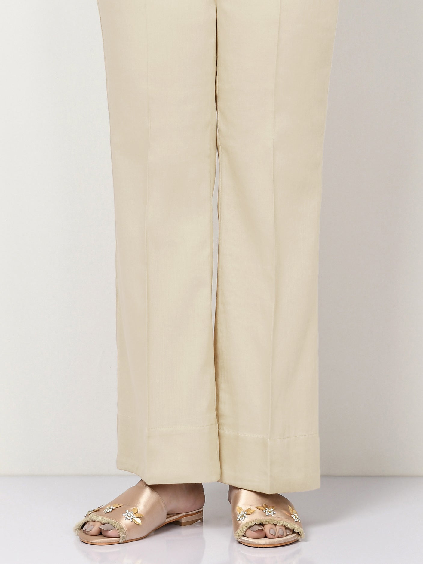 Cambric Trousers-Dyed (Unstitched)