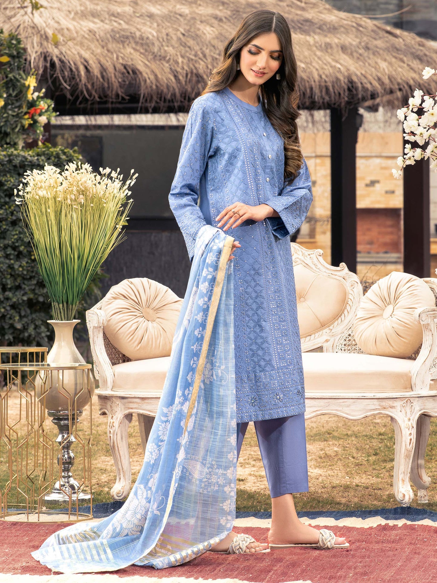 2 Piece Lawn Suit-Embroidered (Unstitched)