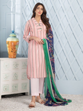 3 Piece Lawn Suit-Printed (Unstitched)