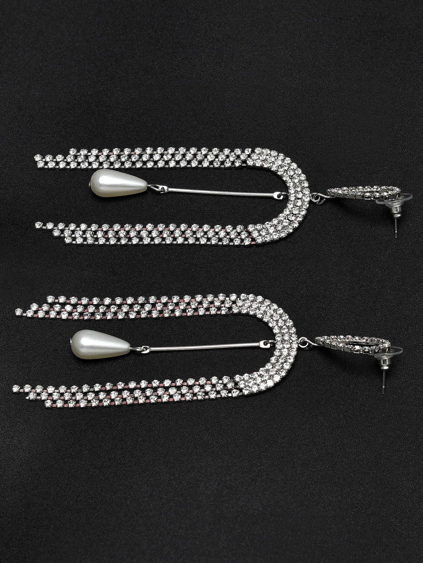 Crystal Pearl Earrings Crystal Pearl Earrings