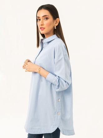 Dyed Poplin Top