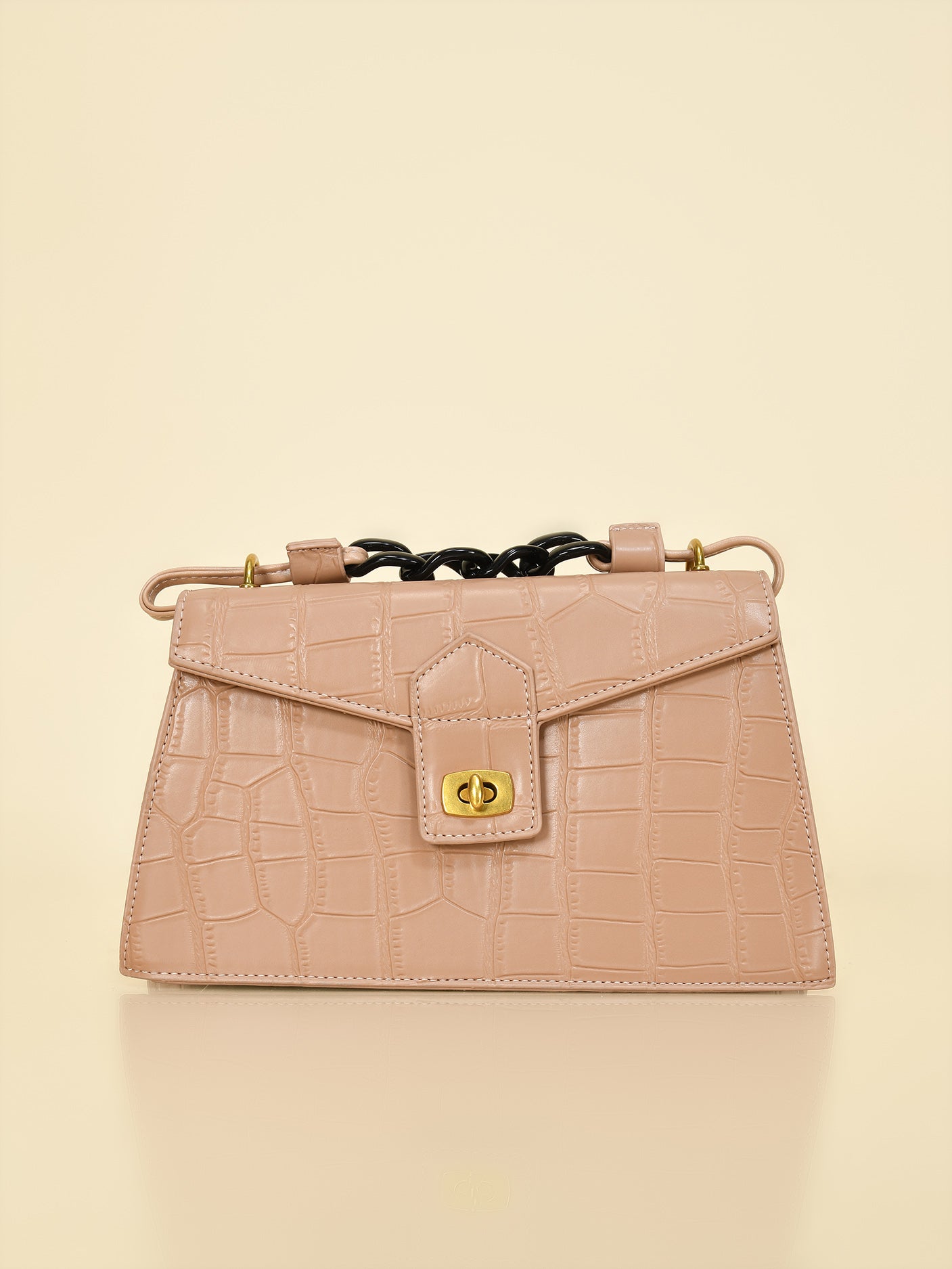 Trapezoid Patterened Handbag