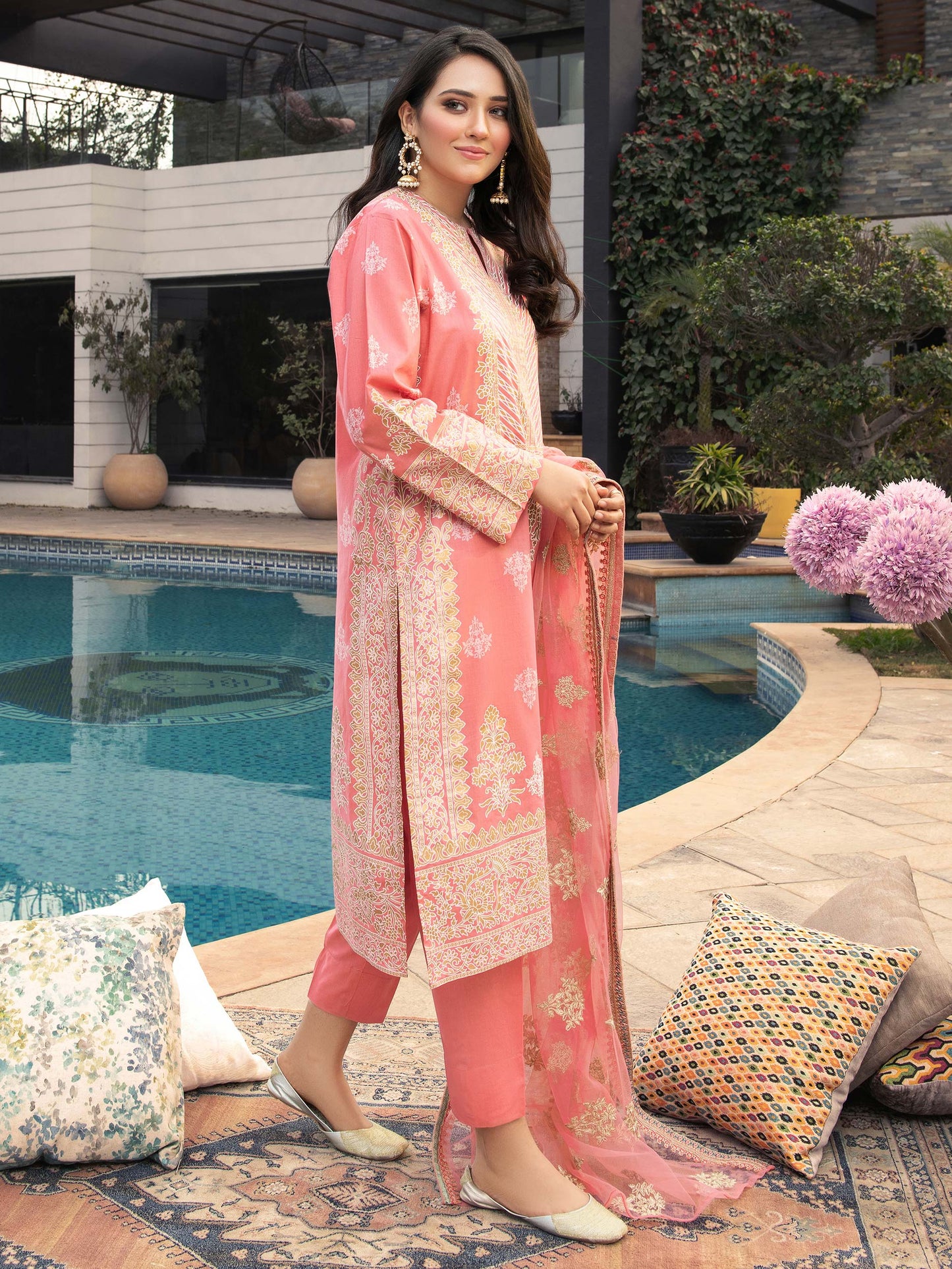 3 Piece Lawn Suit-Embroidered (Unstitched)