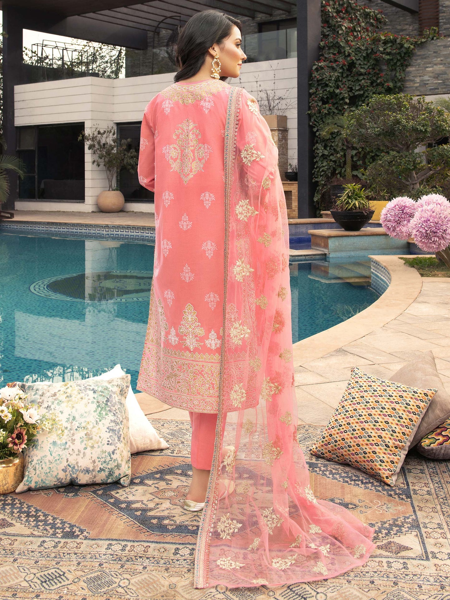 3 Piece Lawn Suit-Embroidered (Unstitched)