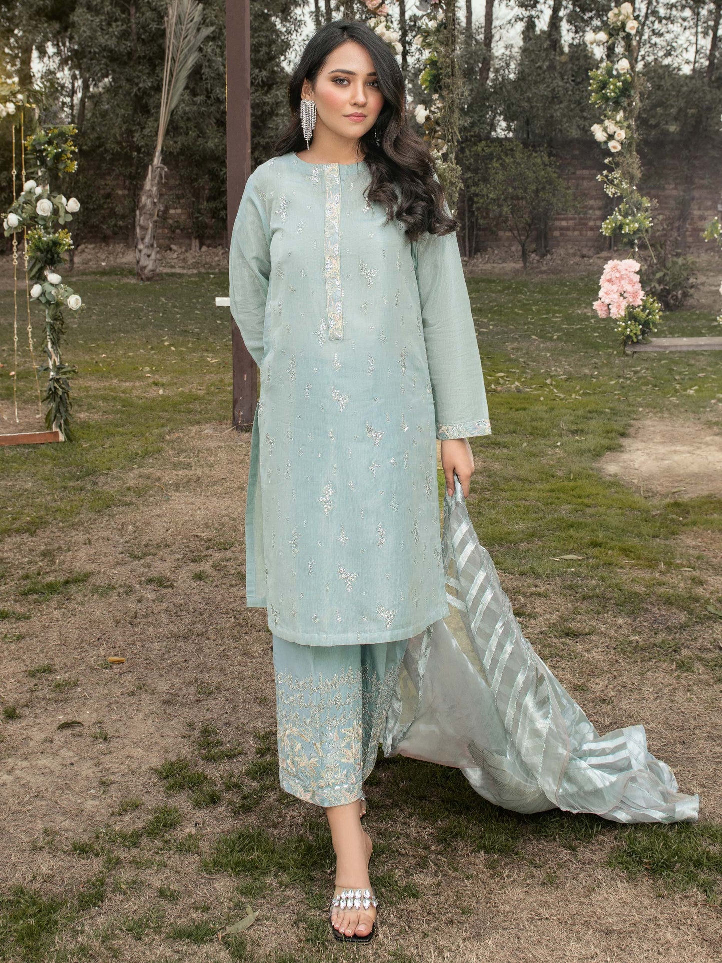 3 Piece Massouri Lawn Suit-Embroidered (Unstitched)