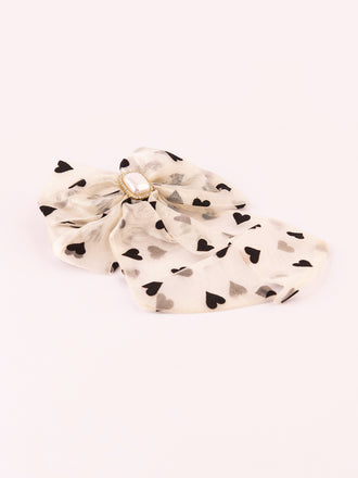 Embellished Bow Barrette Clip