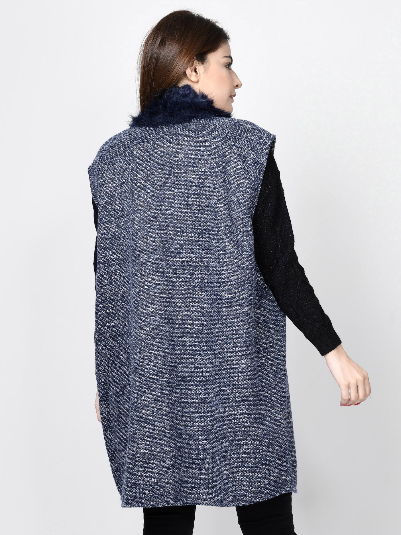 Thick Knit Fur Cardigan Thick Knit Fur Cardigan