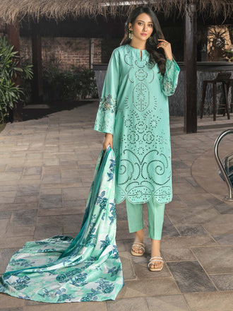 2 Piece Yarn Dyed Suit-Embroidered (Unstitched)