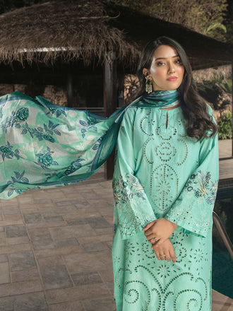 2 Piece Yarn Dyed Suit-Embroidered (Unstitched)