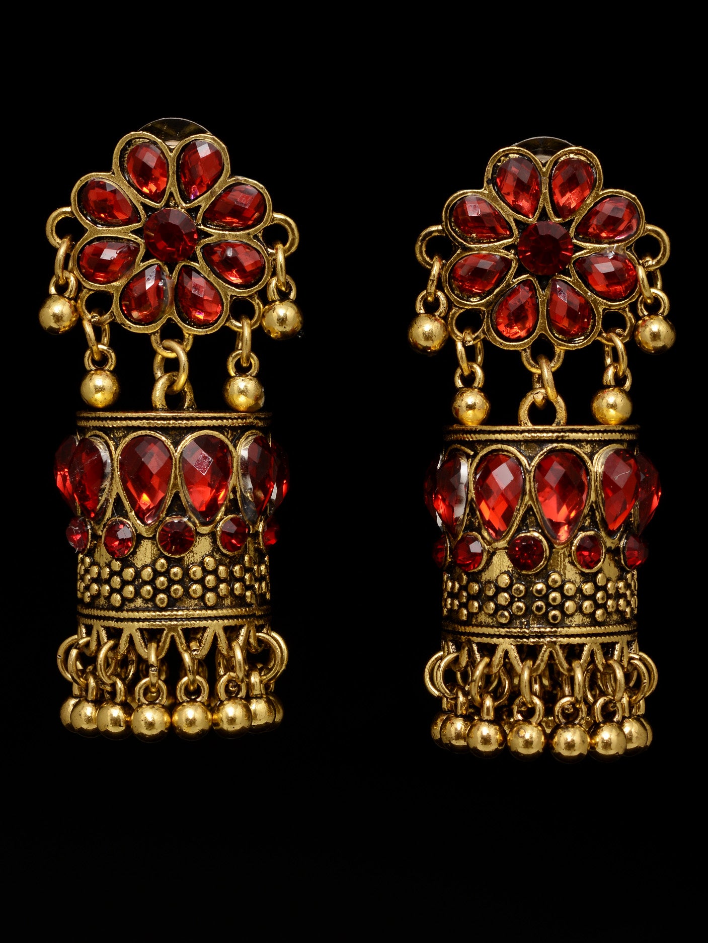 Cylindrical Jhumka Earrings Cylindrical Jhumka Earrings
