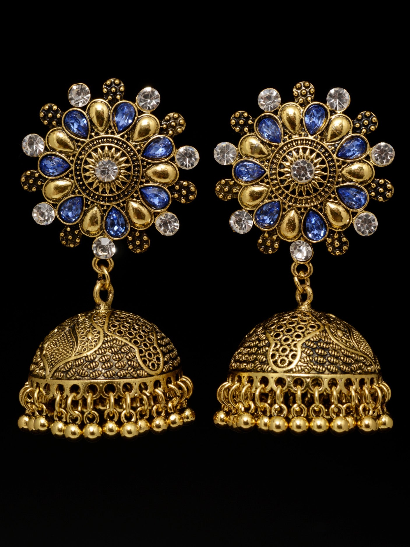 Floral Jhumka Earrings Floral Jhumka Earrings