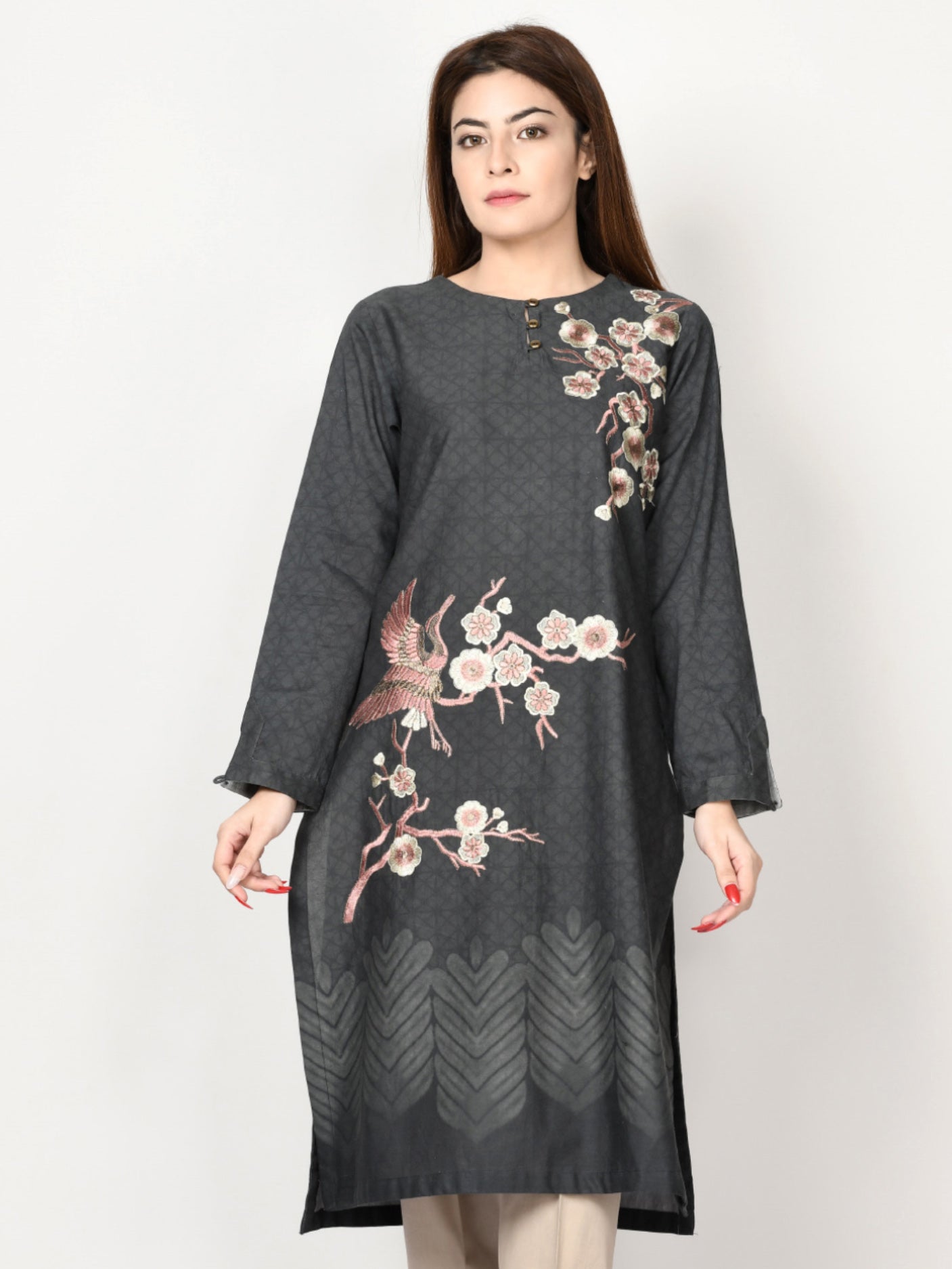 Embroidered Winter Cotton Shirt Embroidered Winter Cotton Shirt