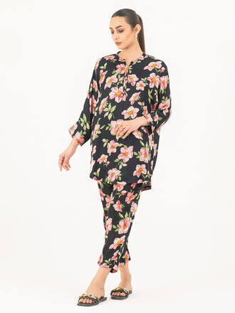 Printed Silk Co-Ord Set (Pret)