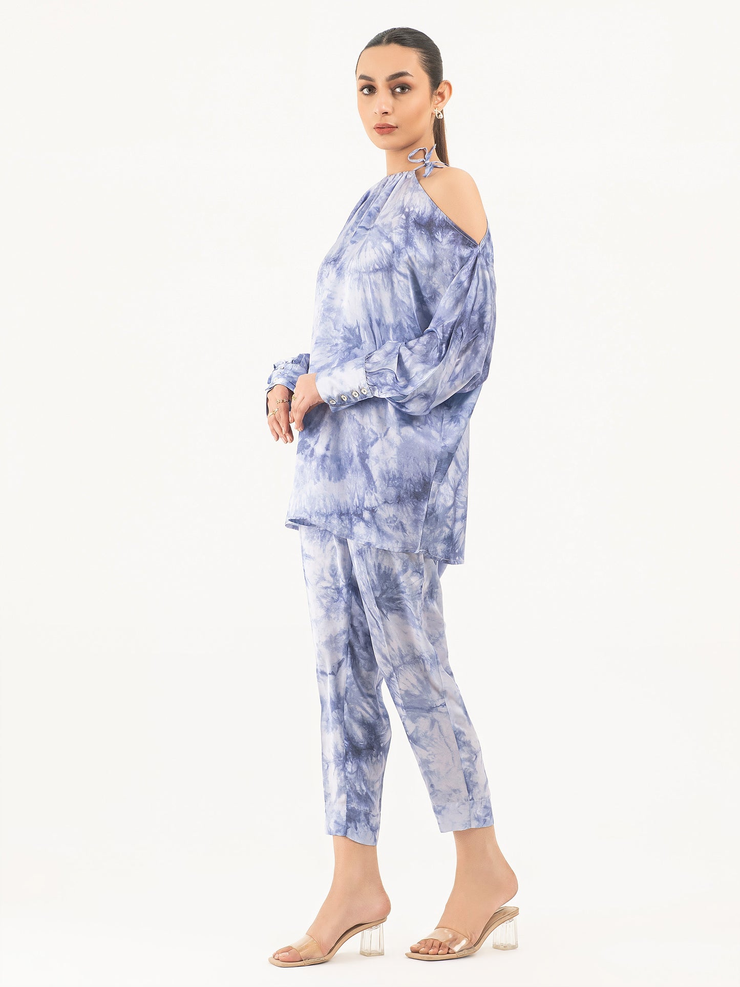 Printed Silk Co-Ord Set (Pret)