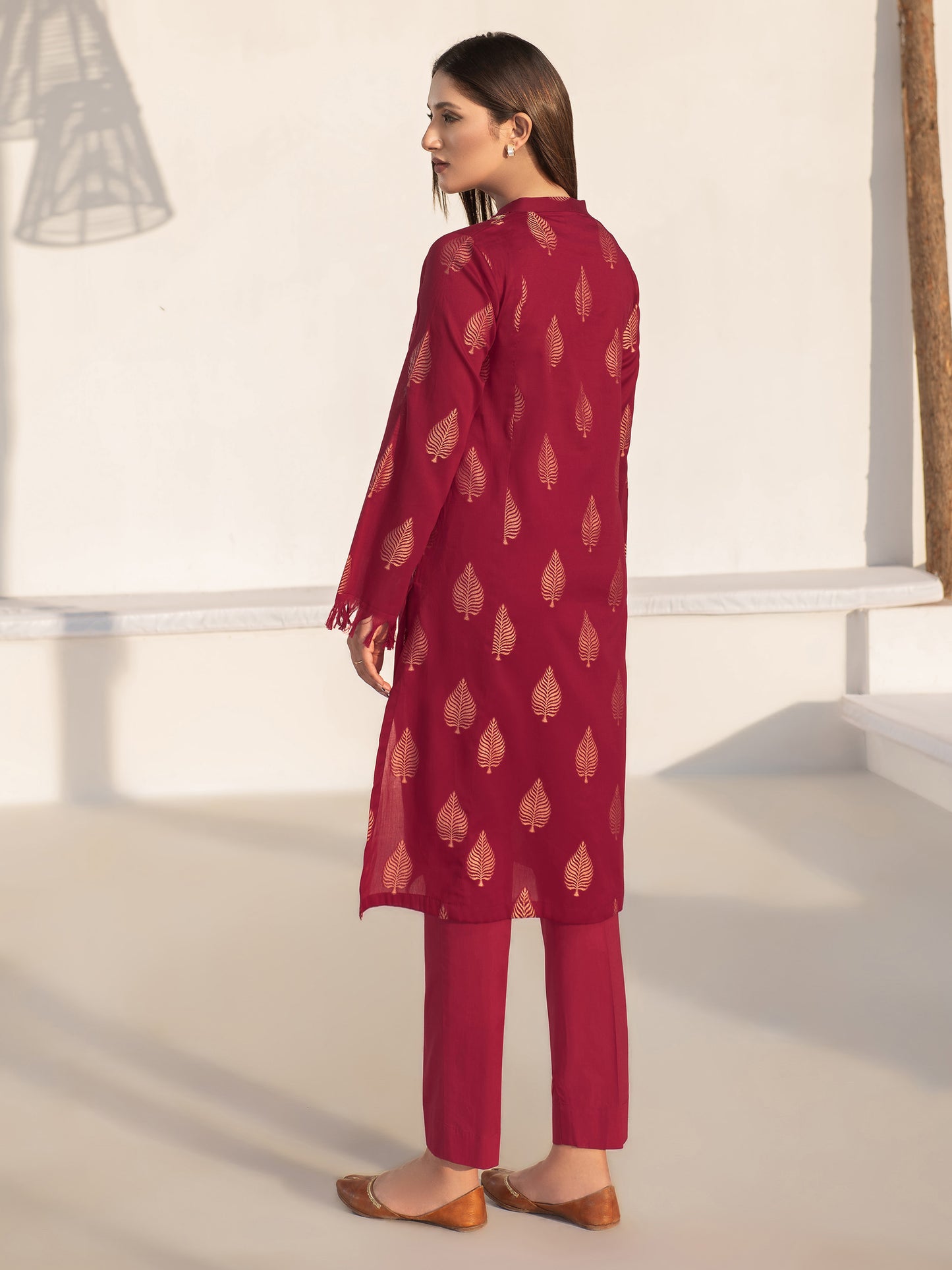 2 Piece Jacquard Suit-Embroidered (Unstitched)