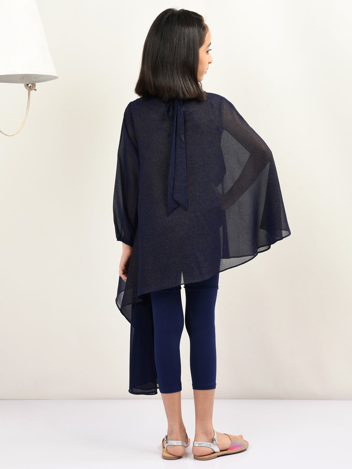 Embroidered Shimmer Chiffon Shirt Embroidered Shimmer Chiffon Shirt