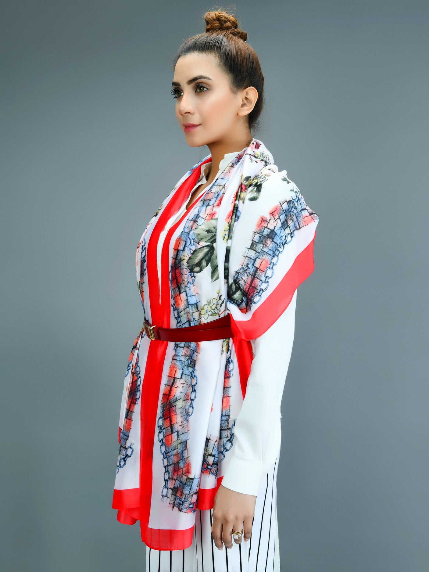 Printed Silk Scarf Printed Silk Scarf