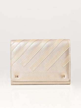 Striped Clutch