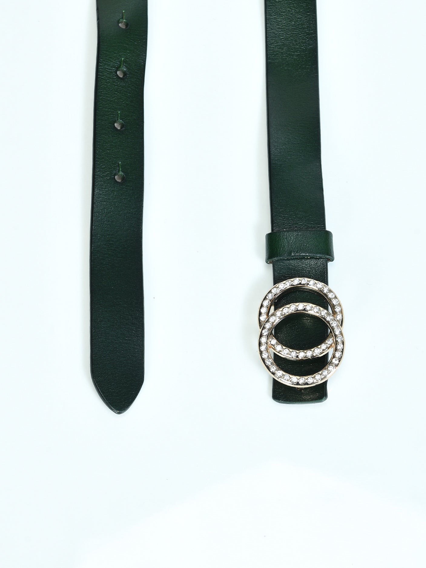 Rhinestone Buckle Belt