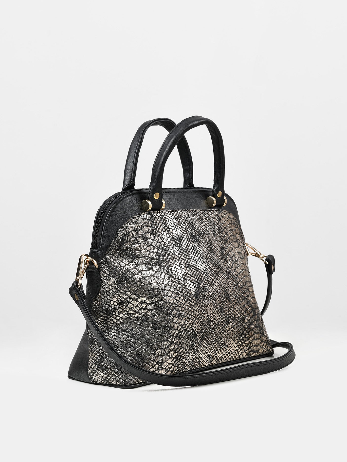 Gold Textured Shoulder Bag Gold Textured Shoulder Bag