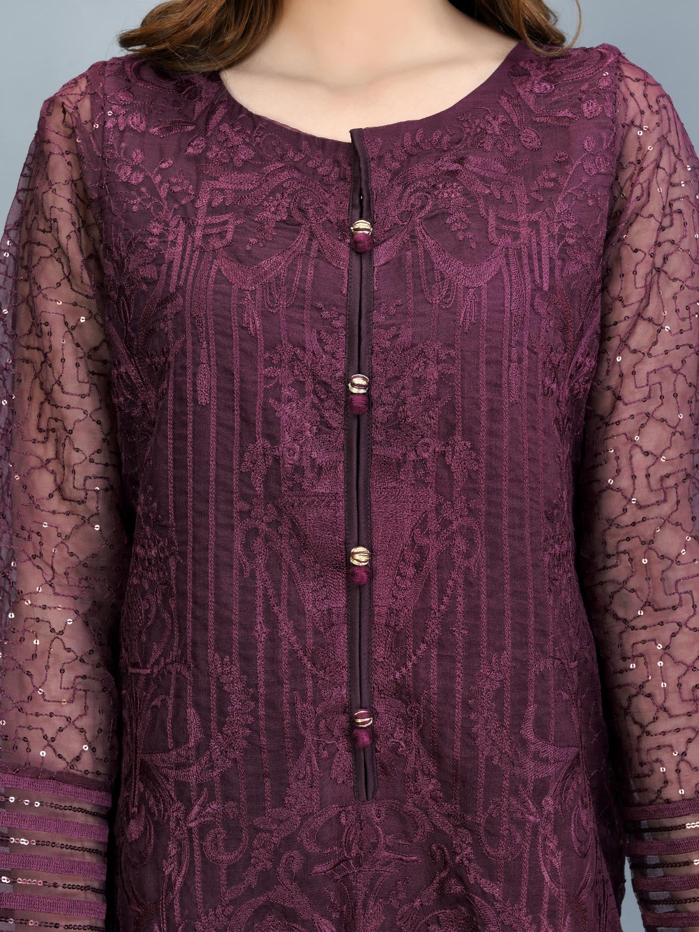 Embroidered Organza Shirt Embroidered Organza Shirt