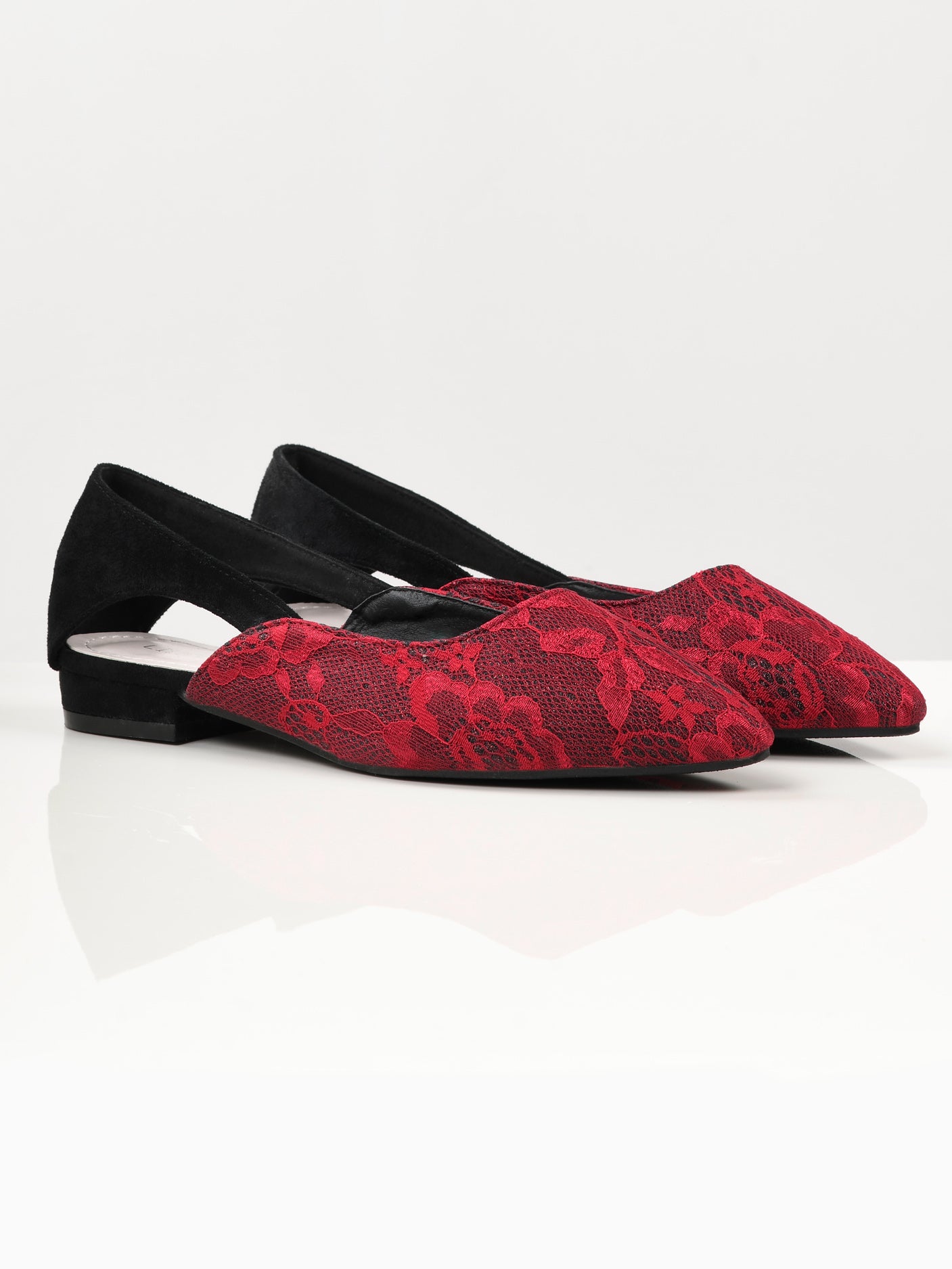 Shimmer Net Shoes - Maroon Shimmer Net Shoes - Maroon