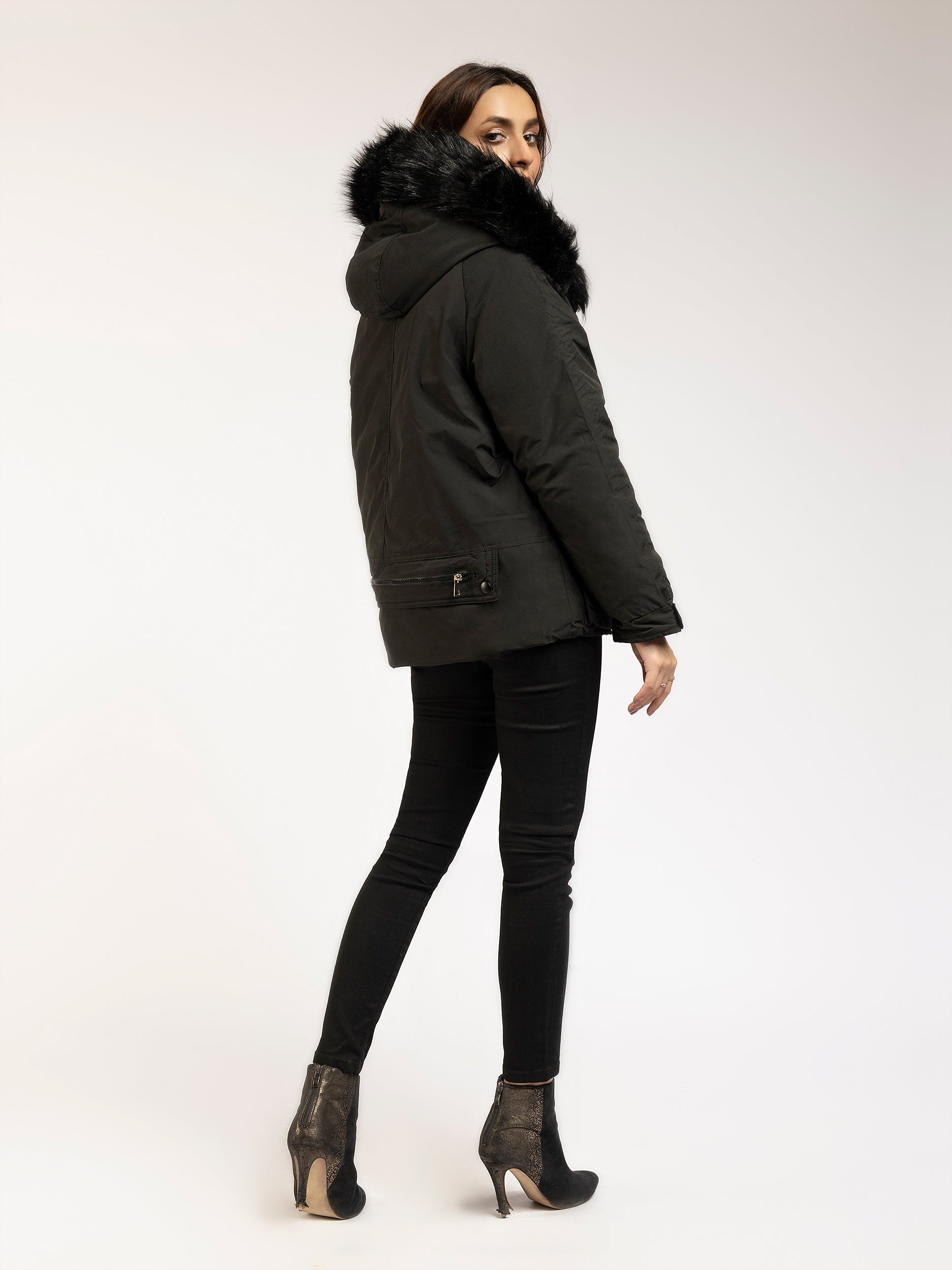Faux Fur Puffer Jacket