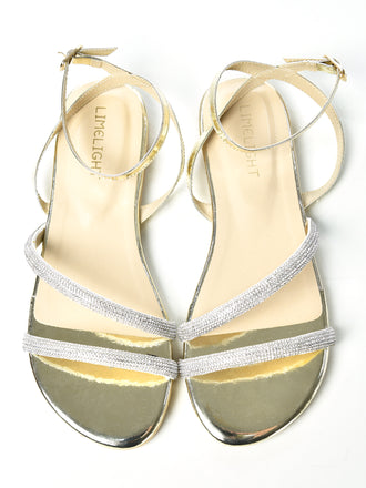 Sparkling Striped Sandals