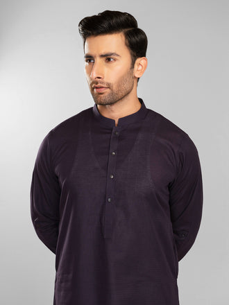 Self Jacquard Kurta