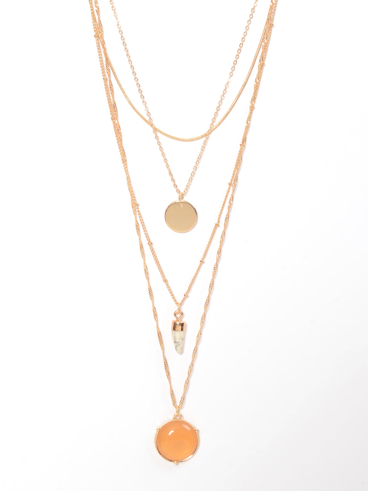 Layered Stone Necklace Layered Stone Necklace