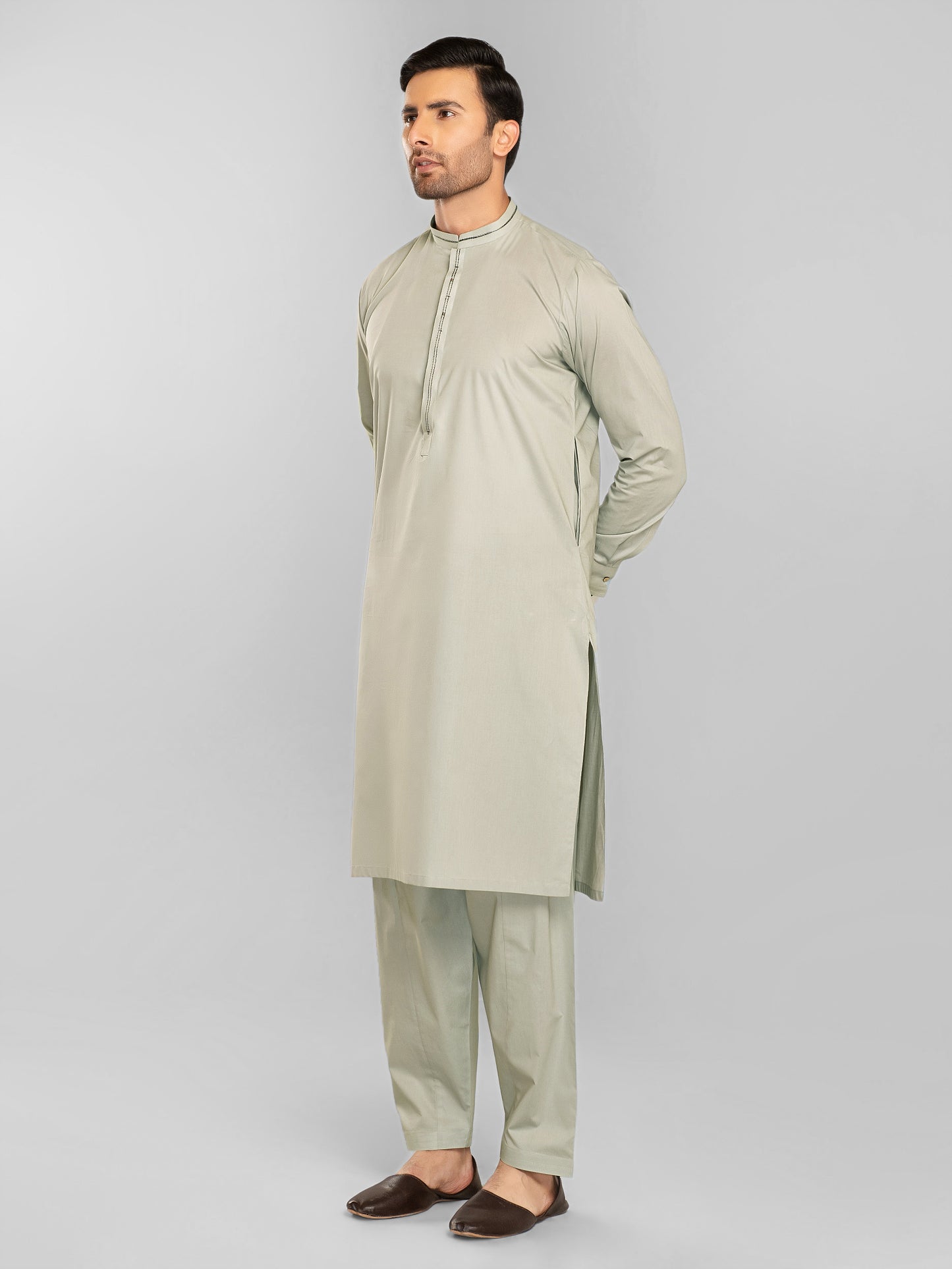 2 Piece Cotton Suit-Embroidered