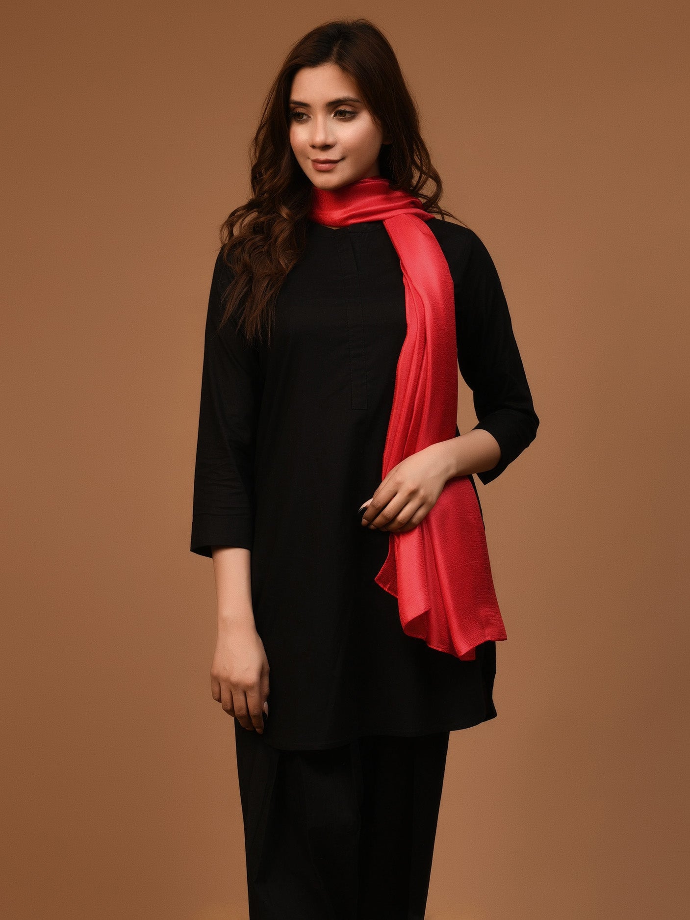 Viscose Scarf - Red Viscose Scarf - Red