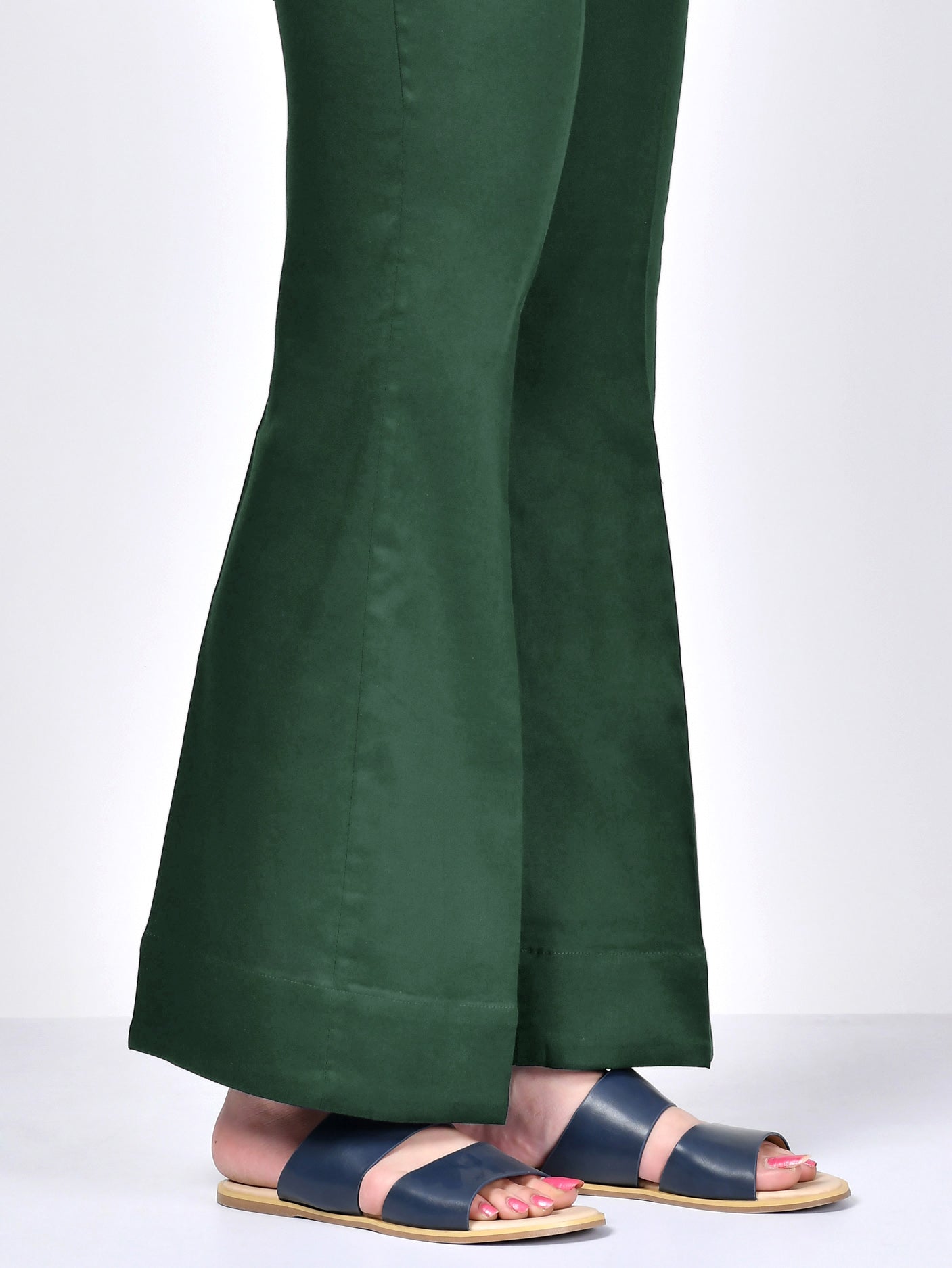 Bootcut Pants-Dark Green Bootcut Pants-Dark Green