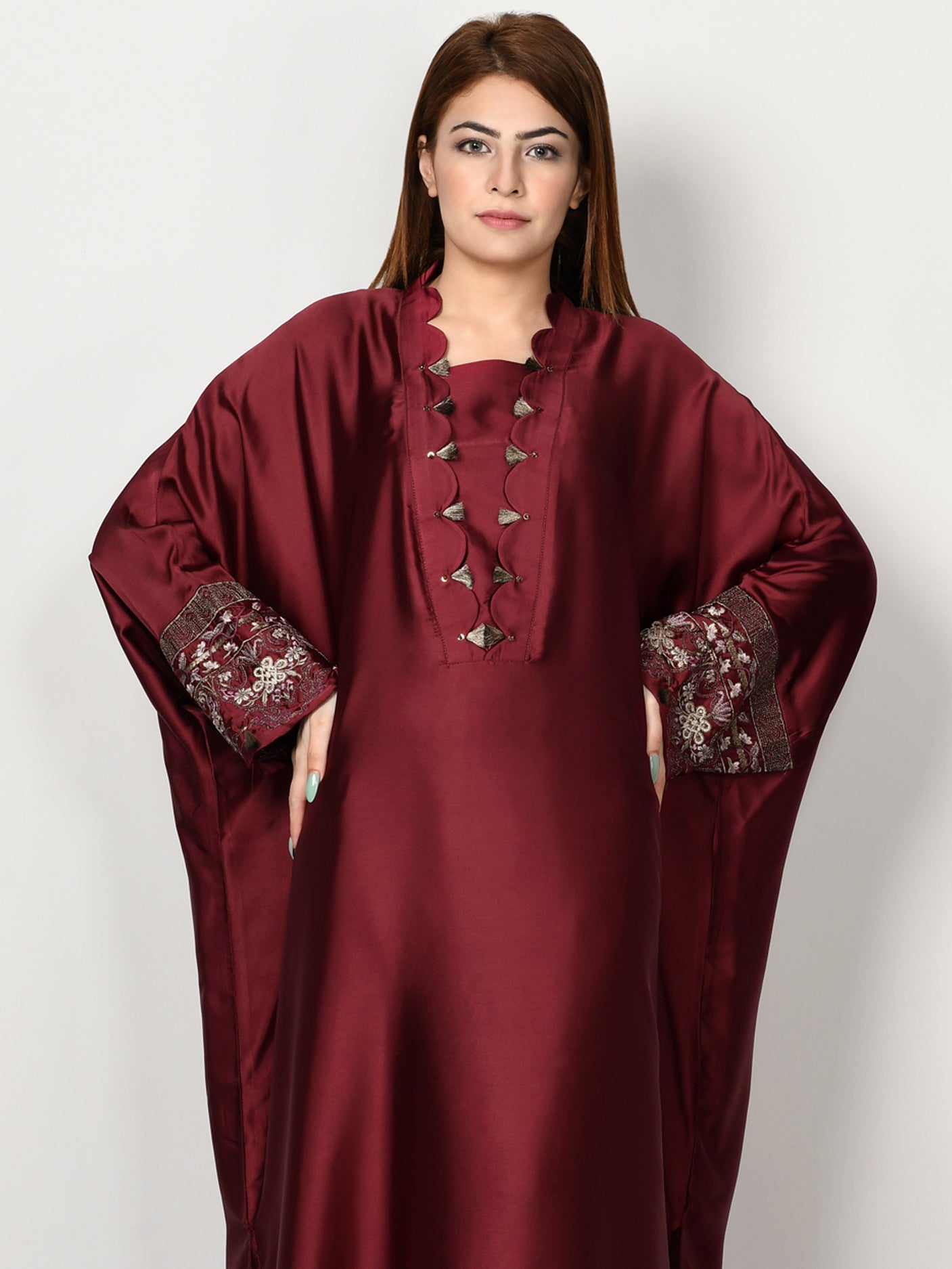 Embroidered Silk Suit Embroidered Silk Suit