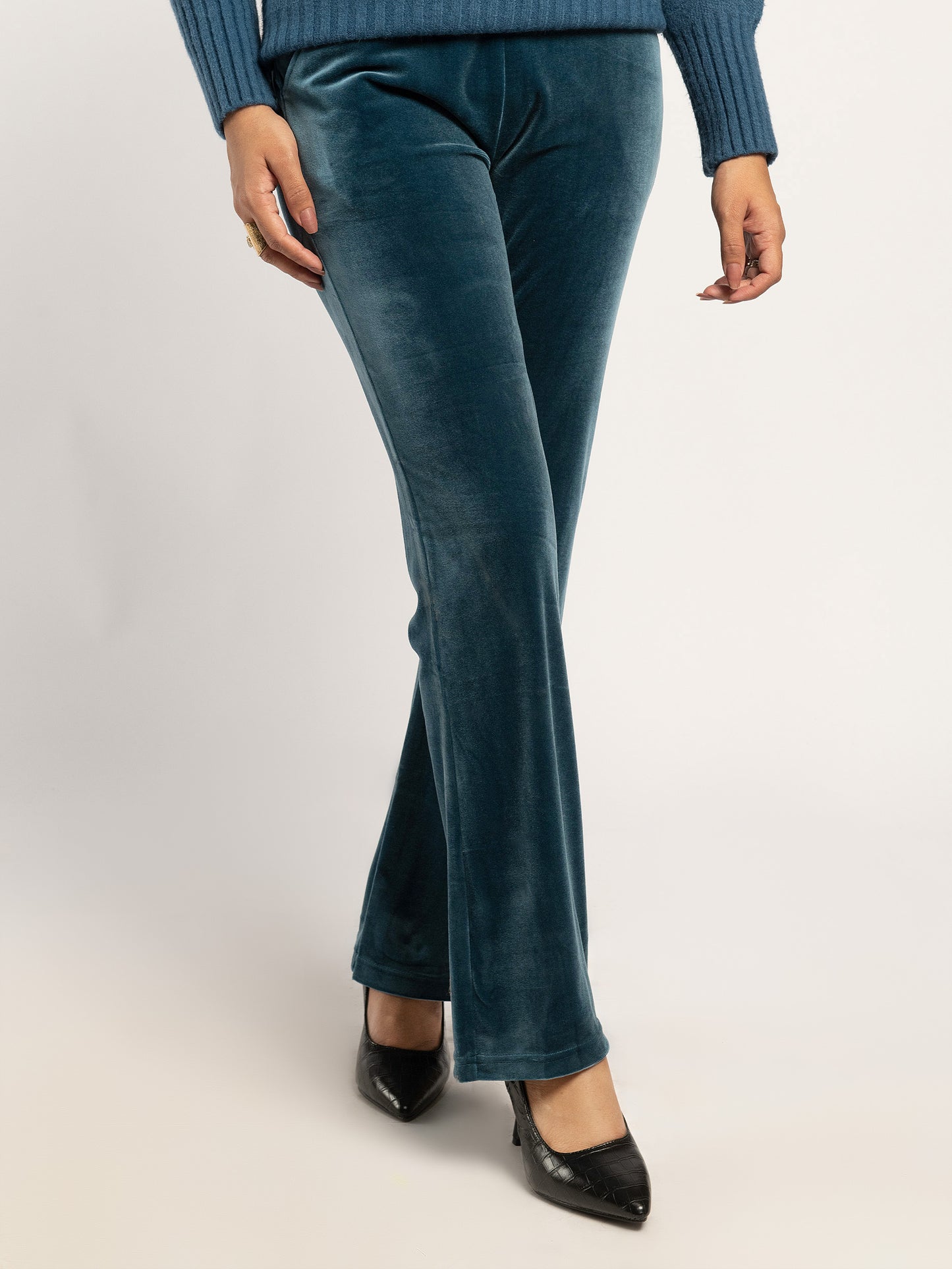 Plain Velvet Trousers